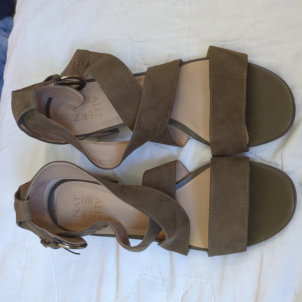 Naturalizer Suede Wrap Sandles